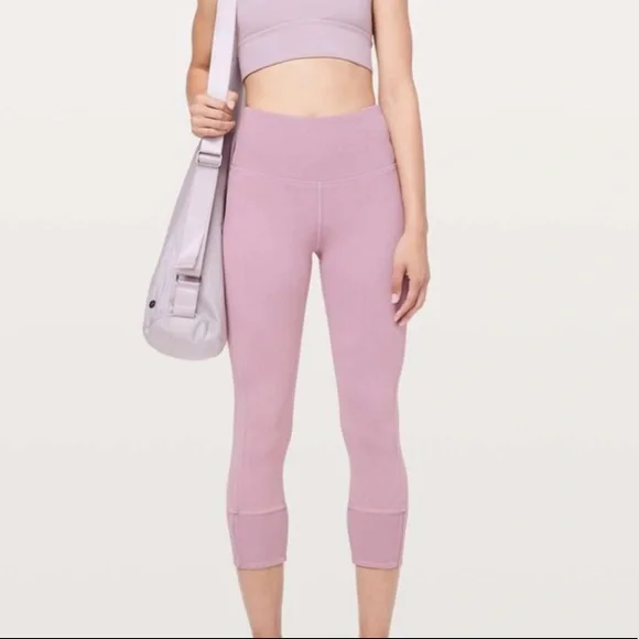 Lululemon Wunder Under Crop 23" Ribbed Leggings (Washed Antoinette Color) - Picture 2 of 12